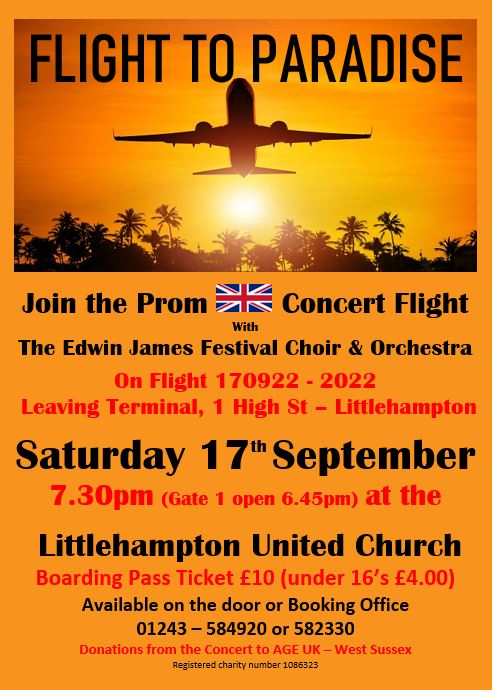 Flight to Paradise Prom Concert in Littlehampton