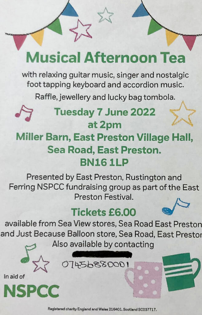 Musical Afternoon Tea in East Preston