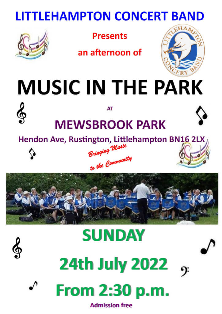 Littlehampton Concert Band in Mewsbrook Park